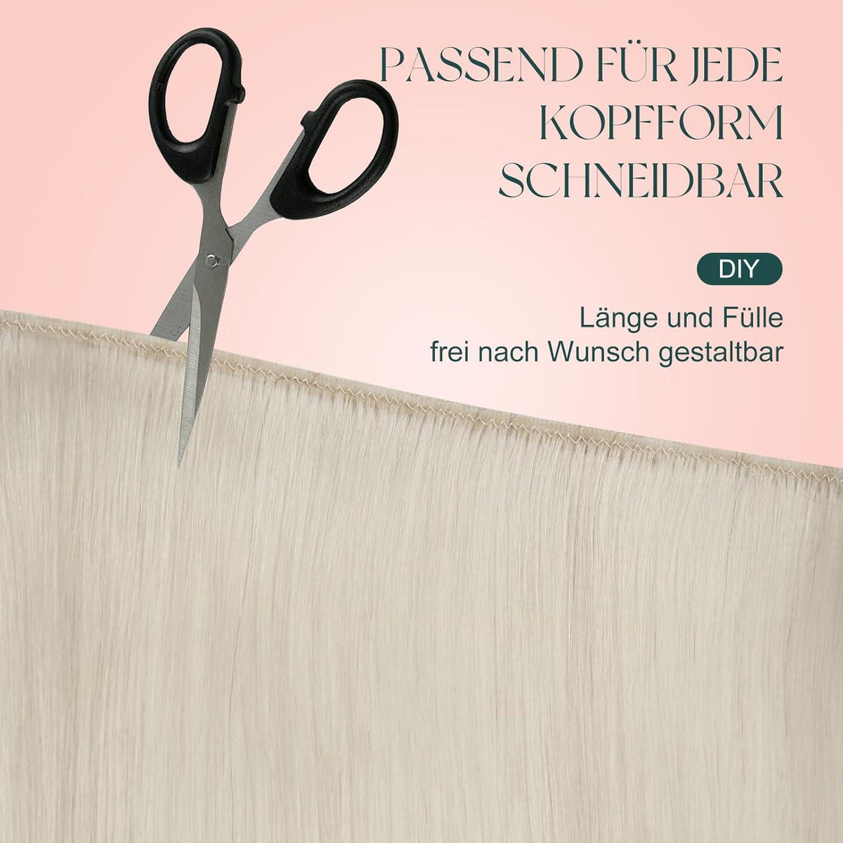 Echthaar Tressen Blond – Remy Haarverlängerung 55cm