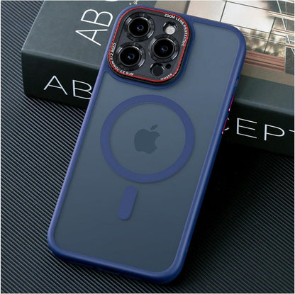 iPhone 14 Pro Hülle MagSafe N56 Magnete Stoßfest Blau