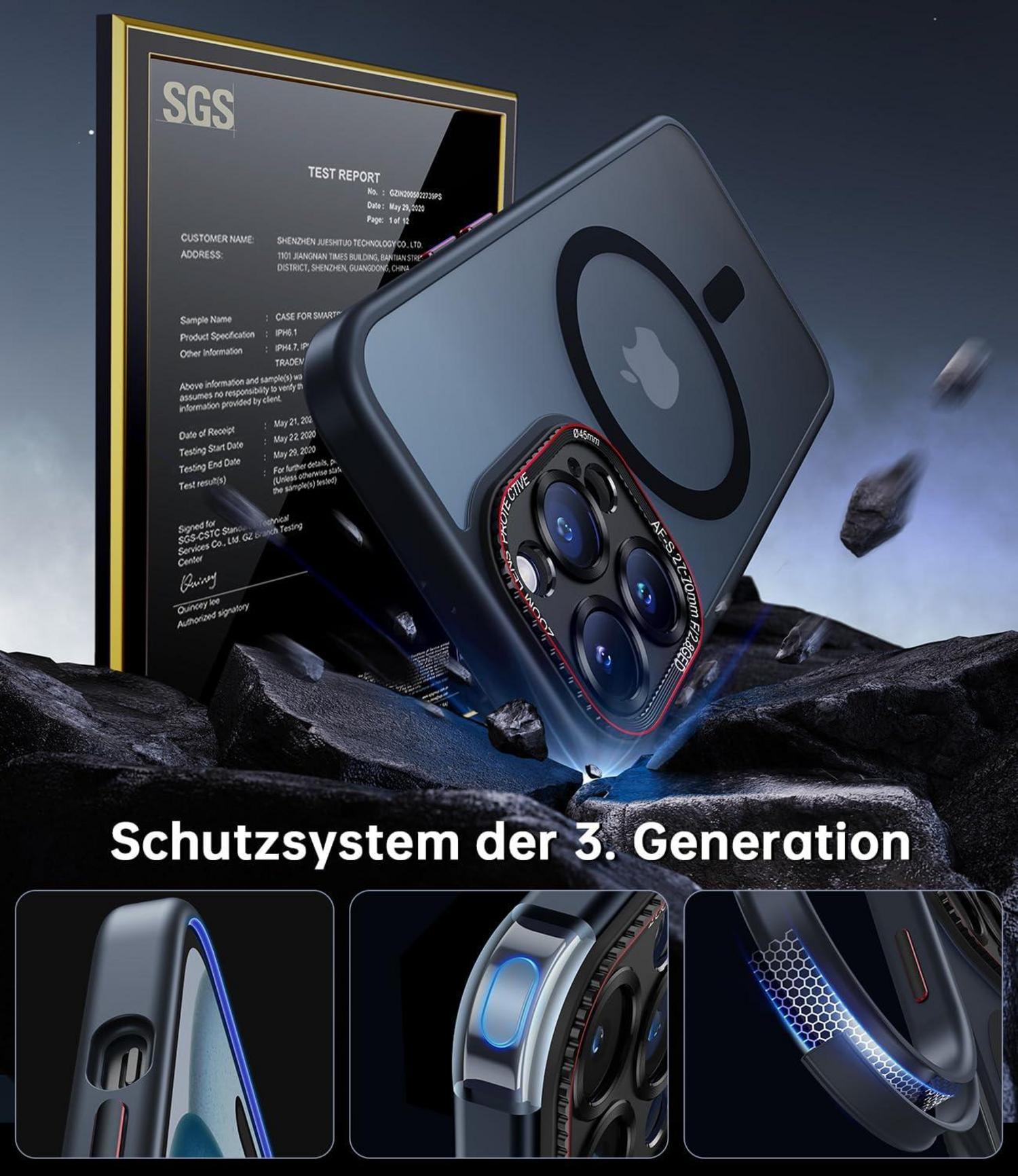 iPhone 13 Pro Hülle Verteidiger Serie MagSafe Kameraschutz N56 Schwarz