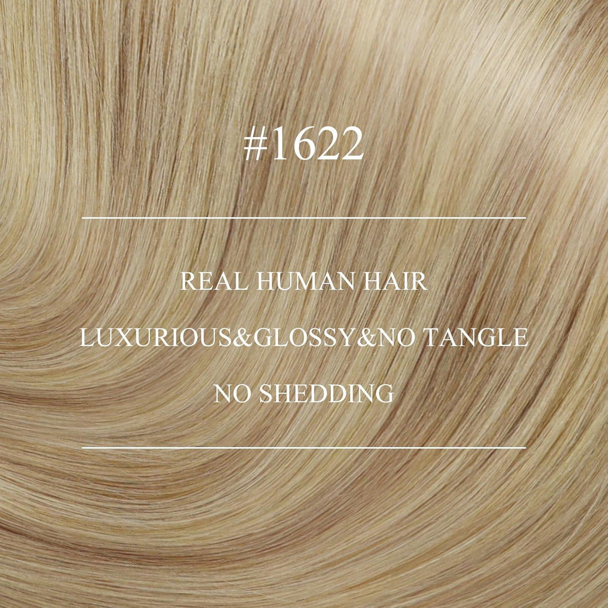 Blond Echthaar Nano Ring Extensions 40cm – #16/22