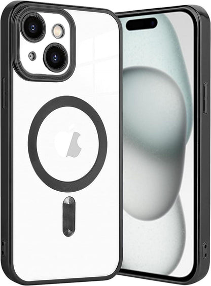 Klare Magnetische Schutzhülle für iPhone 15 Plus MagSafe Adsorption
