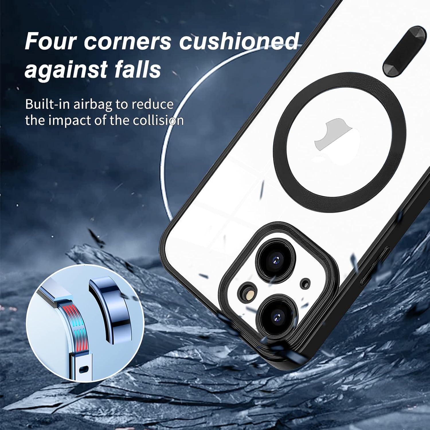 Klare iPhone 15 Plus MagSafe Hülle | Magnetische Adsorption