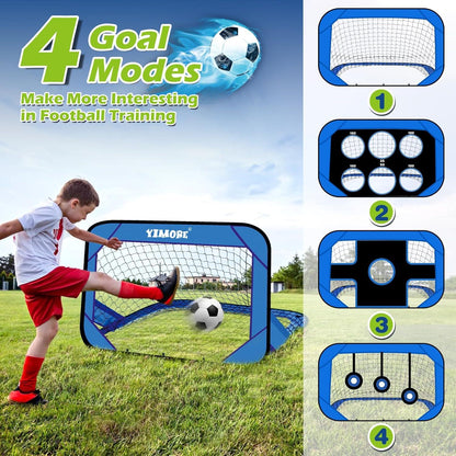 YIMORE Fussballtor Set 4 Spielmodi Kinder Geschenk Mädchen