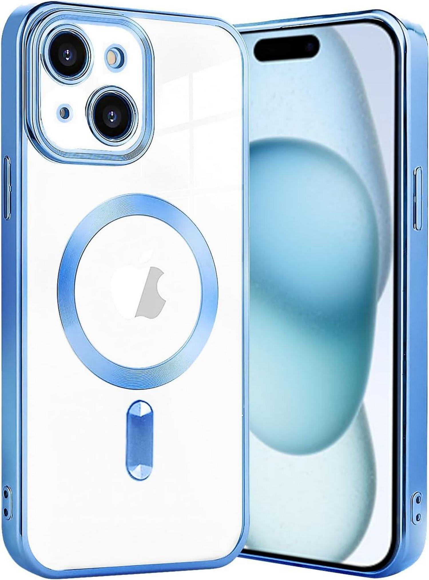 Klare Magnetische Hülle für iPhone 15 Plus mit Magsafe und Stoßschutz