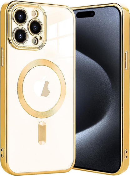 Transparente Magnetische Handyhülle für iPhone 15 Pro Max