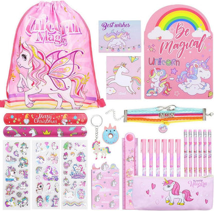 Einhorn Schreibwaren Set Mädchen 5-11 Jahre Geschenk Box