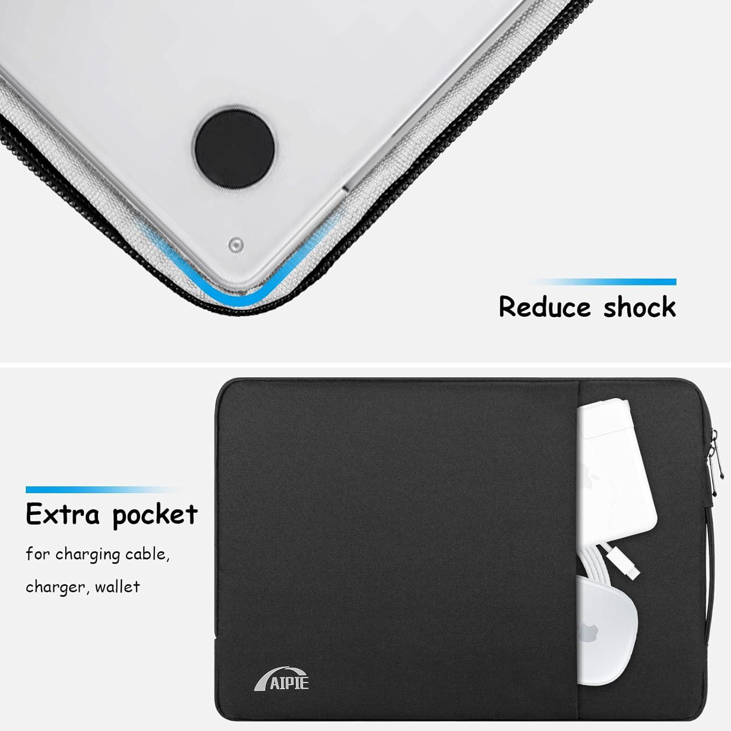 AIPIE Laptoptasche Hülle 15 15,6 16 Zoll Handtasche Horizontale Länge