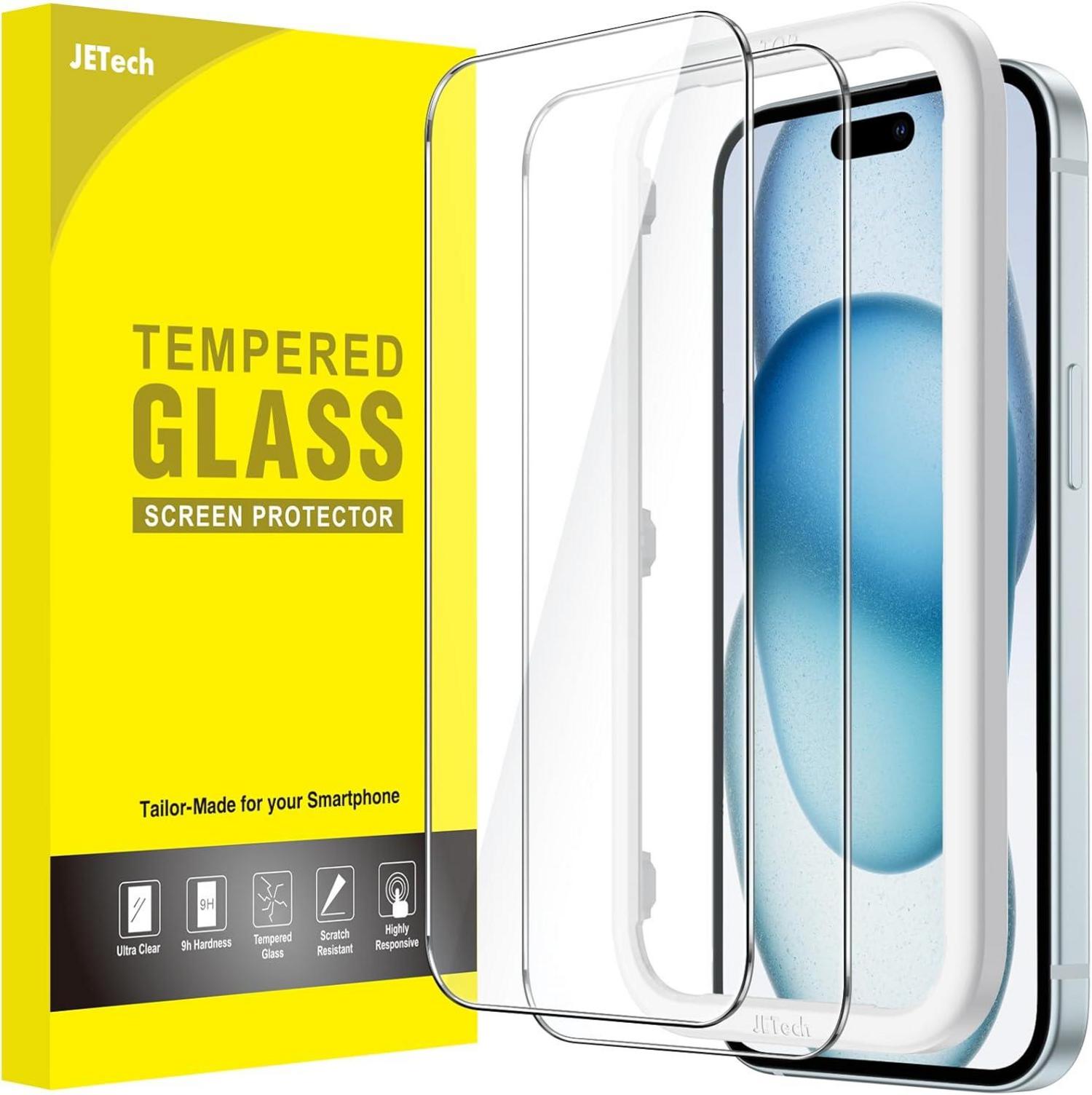 Schutzfolie für iPhone 15 Plus 6,7 Zoll 2er Pack - HD Klar