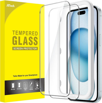 Schutzfolie für iPhone 15 Plus 6,7 Zoll 2er Pack - HD Klar