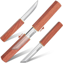 Japaknives Jagdmesser 2-in-1 D2 Stahl Survival Outdoor Tanto Messer