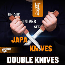 Japaknives Jagdmesser Outdoor 2-in-1 D2 Stahl Survival Tanto
