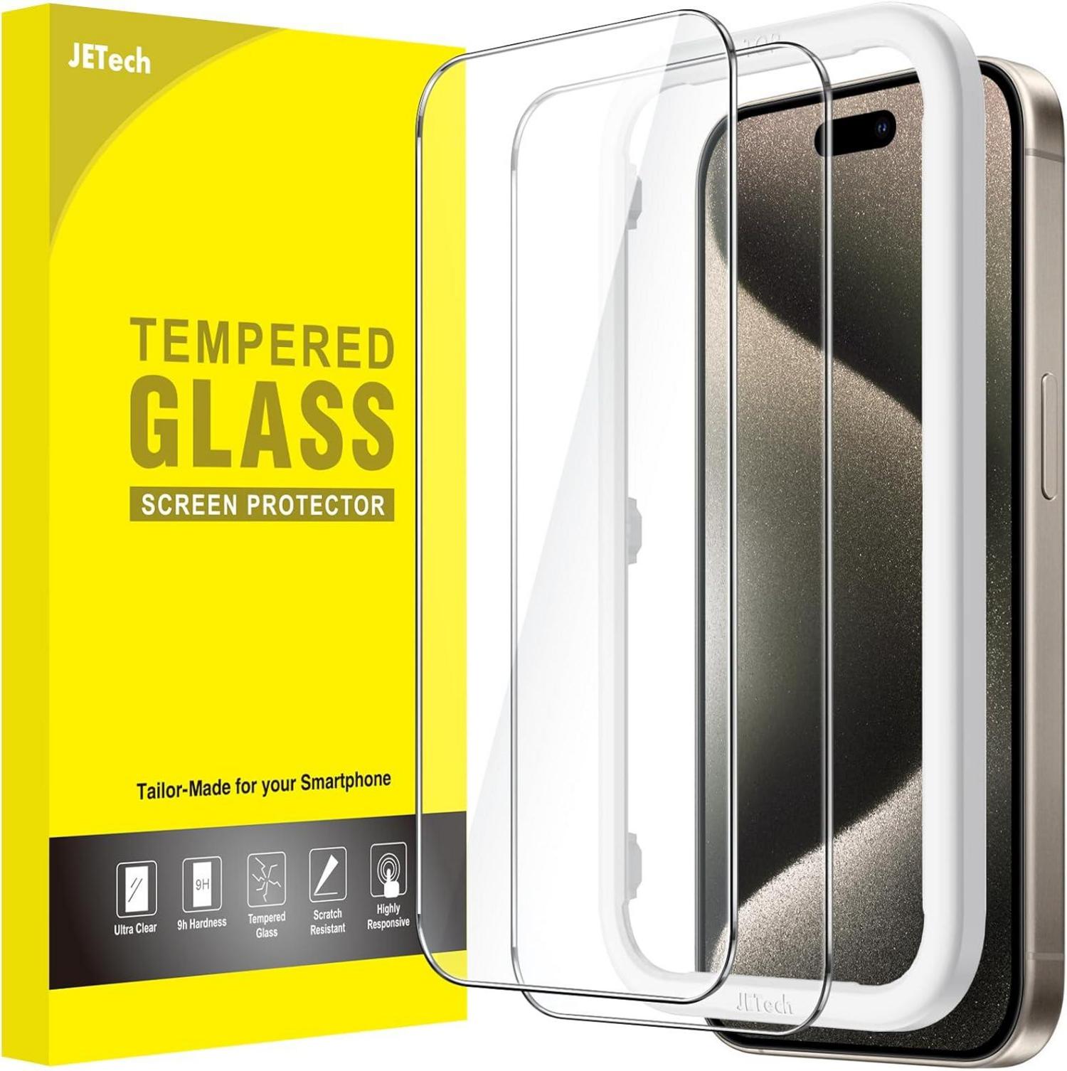 Schutzfolie iPhone 15 Pro Max 6,7 Zoll 2er Pack Hinweis: gutfürWBB