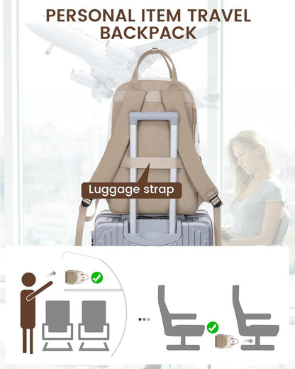 Großer Damen Laptop Rucksack 17 Zoll wasserdicht Schulrucksack Teenager