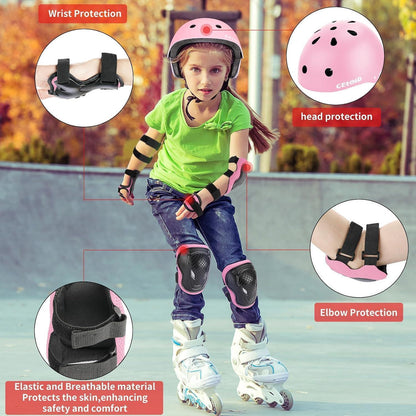 Kinder Fahrradhelm Set 3-16 Jahre | Skateboard, Roller & Co. Rosa