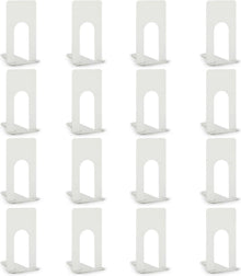 8er Set Metall Buchstütze Hochwertige Halterung für Bücher Bibliothek