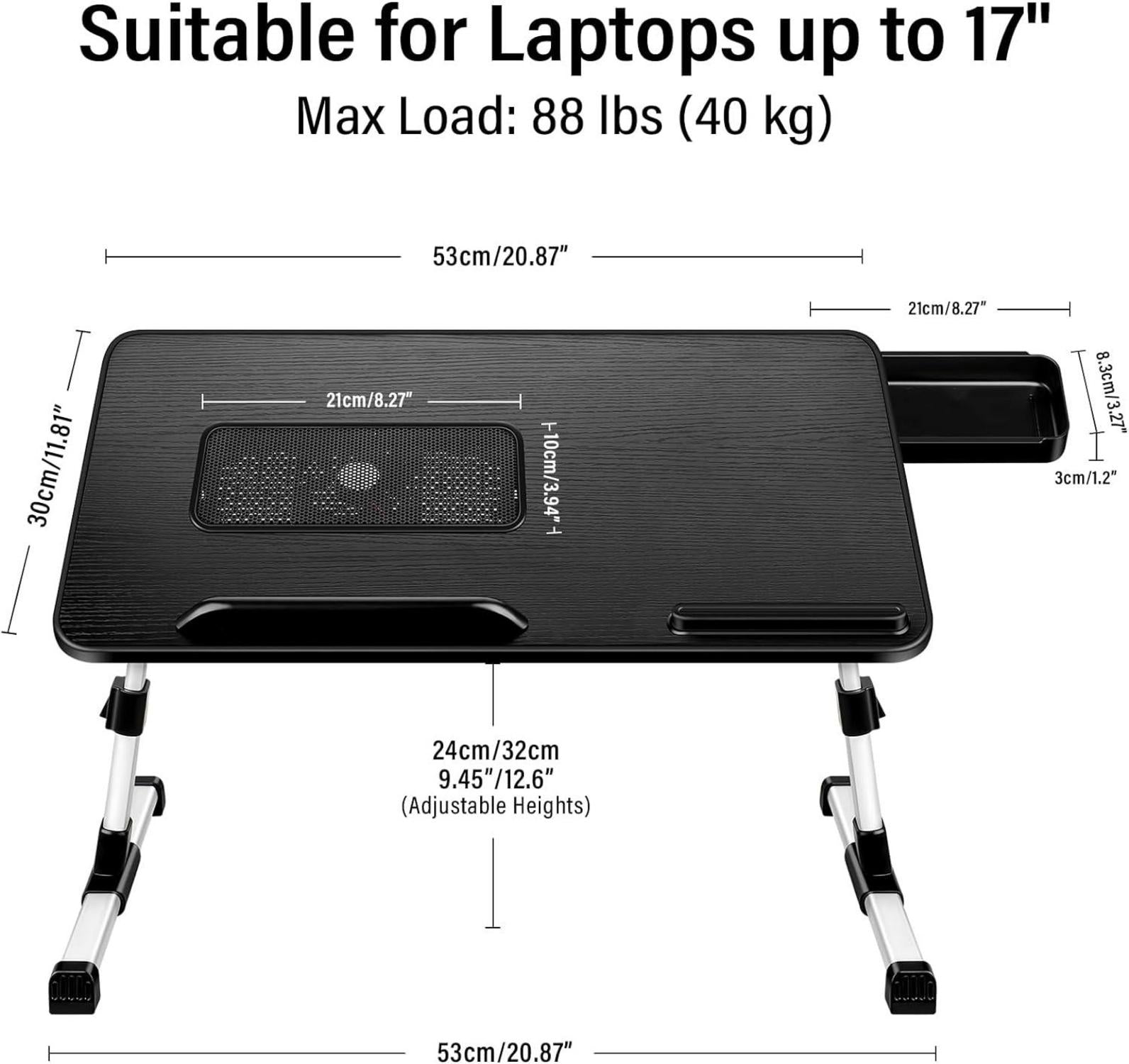 Höhenverstellbarer Laptoptisch für Bett