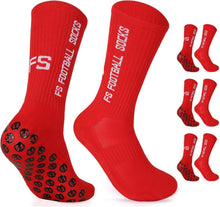 Anti-Rutsch Fußballsocken Atmungsaktiv Sportsocken 3 Paar