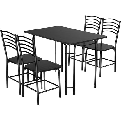 5-teiliges Esstisch Set mit Stühlen – Modern & Stabil