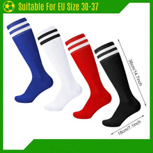 Sportliche Fußballsocken für Kinder 4er Set Größe 30-37