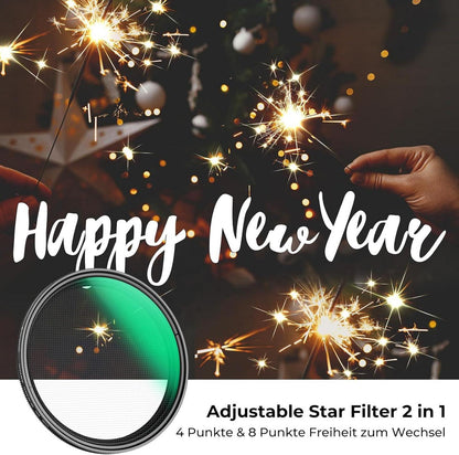 82mm Variabler Sternfilter für Sternenlichteffekte - K&F
