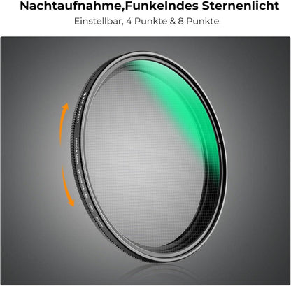 52mm Variabler Sternfilter 4 8 Punkte Sternenlichteffekt SEO