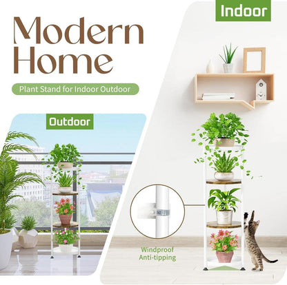 Blumenständer Metall 4 Ebenen Pflanzenregal Innen Outdoor Holz Ikea Ständer