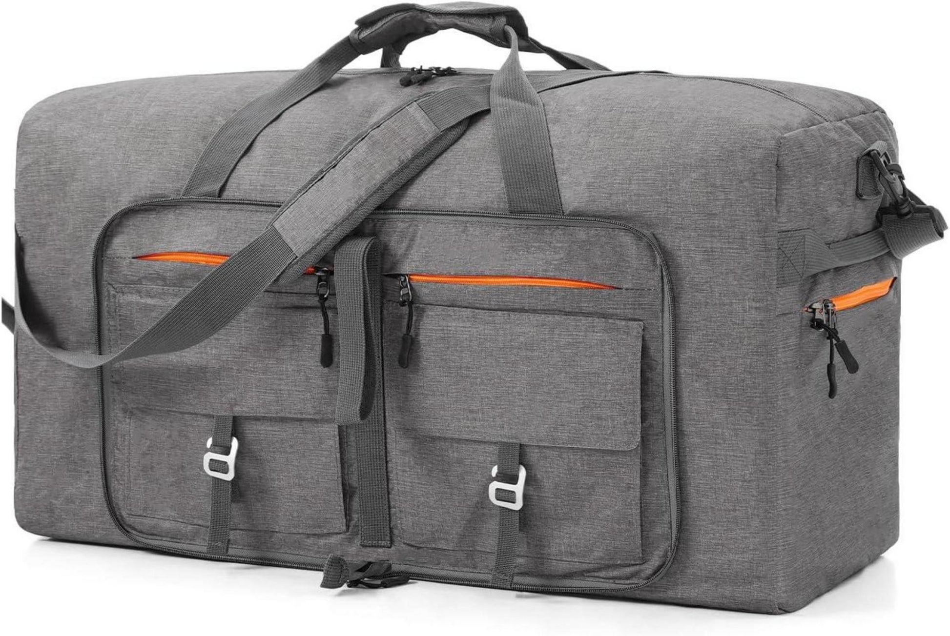Vomgomfom 65L Faltbare Reisetasche Sporttasche Schuhtasche Grau 65L