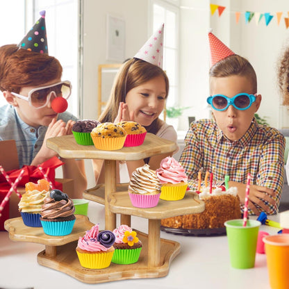 400 Jumbo Papier Cupcake Muffin Backförmchen 8 Farben Rainbow