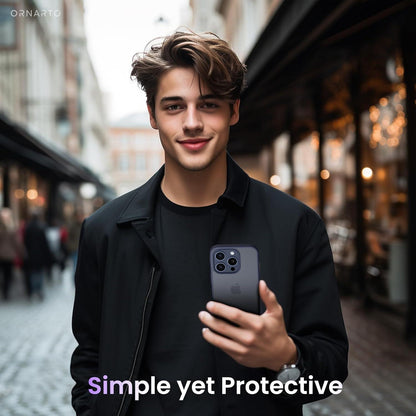iPhone 15 Pro Hülle Matt Anti-Rutsch Hardcase 6,1 Zoll 2023 Blau