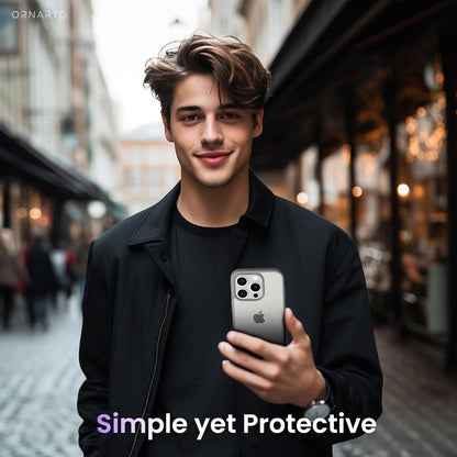 iPhone 15 Pro Hülle Matt Anti-Rutsch Hardcase Schutzhülle 6,1 Zoll 2023 grau