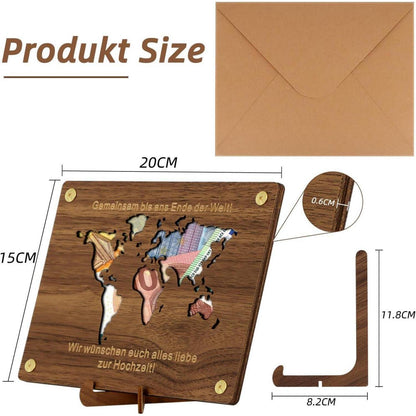 Giftota Money Gift Birthday - Wooden Happy Birthday