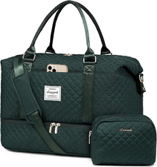 Reisetasche Damen Groß Weekender Sporttasche wasserdicht mit Schuhfach