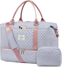 Große Reisetasche Damen mit Schuhfach und Kosmetiktasche