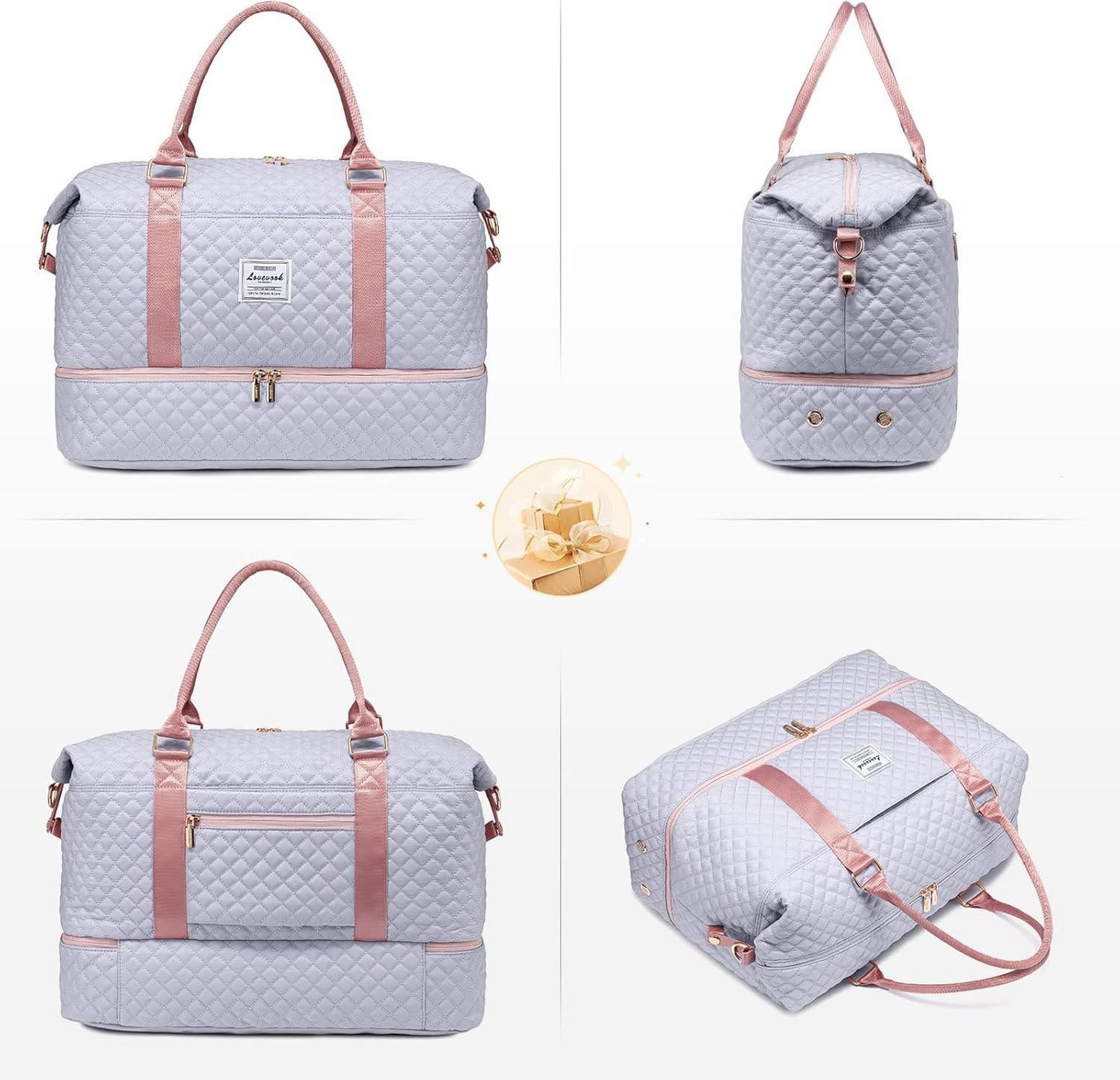 LOVEVOOK Reisetasche Damen Groß Sporttasche Weekender Wasserdicht Gym