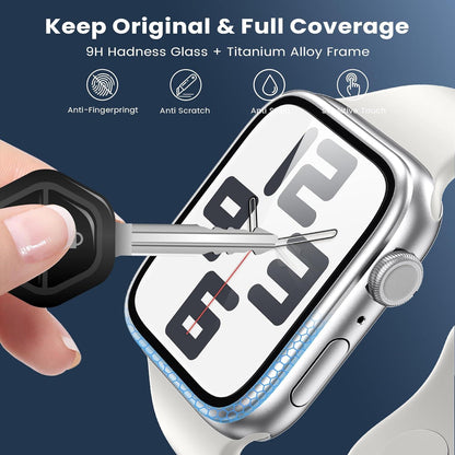 WSKEN Apple Watch 44mm Schutzfolie 2 Stück Silber
