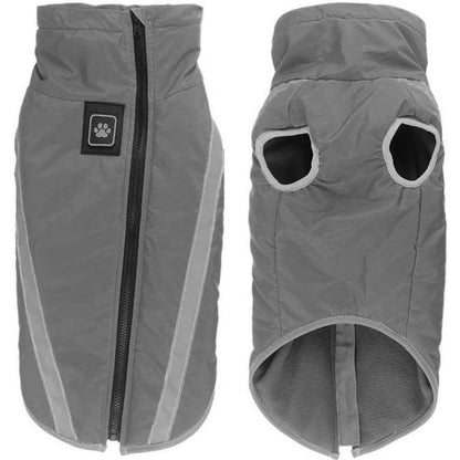 Wasserdichter Hundemantel Winterwarm & Winddicht XL-6XL Grau
