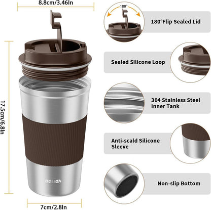 Thermobecher Edelstahl Isolierbecher Kaffeebecher Travel Mug