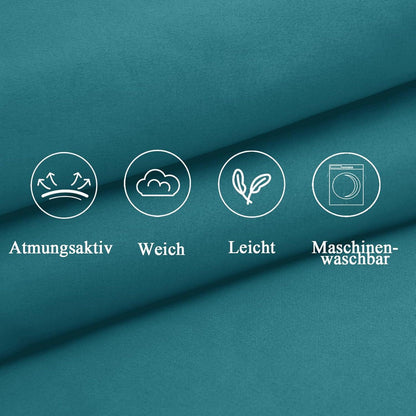 Seitenschläferkissen Bezug 40x145 2er Set Weich Öko-Zertifikat