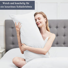 Seitenschläferkissen Bezug 40x145 Weiß 2er Set Soft