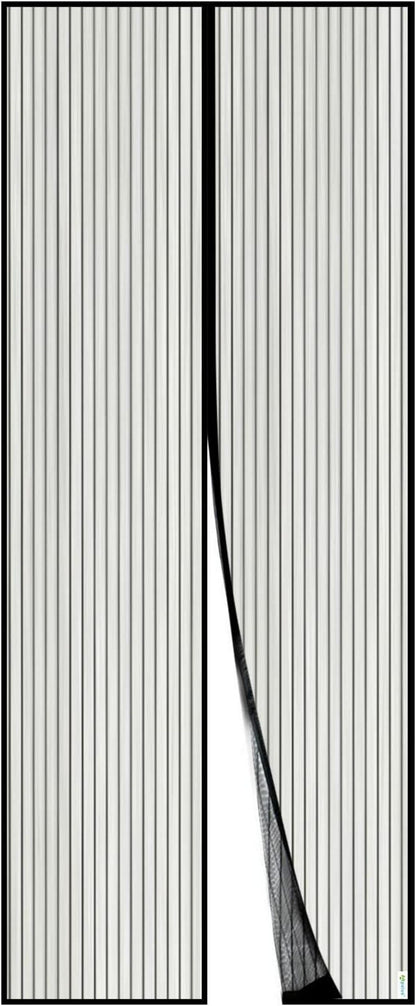 Fliegengitter Tür Magnet Insektenschutz 85x200cm Balkontür Schwarz