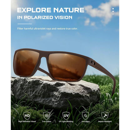 Polarisierte Vintage Sonnenbrille HD-Pilotobjektive