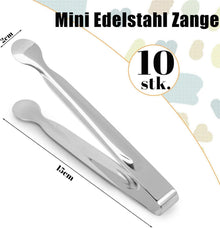 Edelstahl Zuckerzange Servierzange Gebäckzange 10 Stück