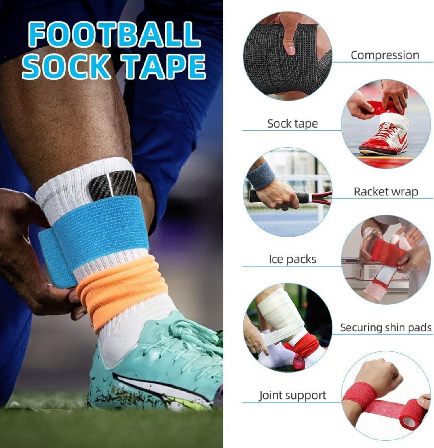 Selbstklebende Verband 8 Rollen Cohesive Pflaster Binde Bandage