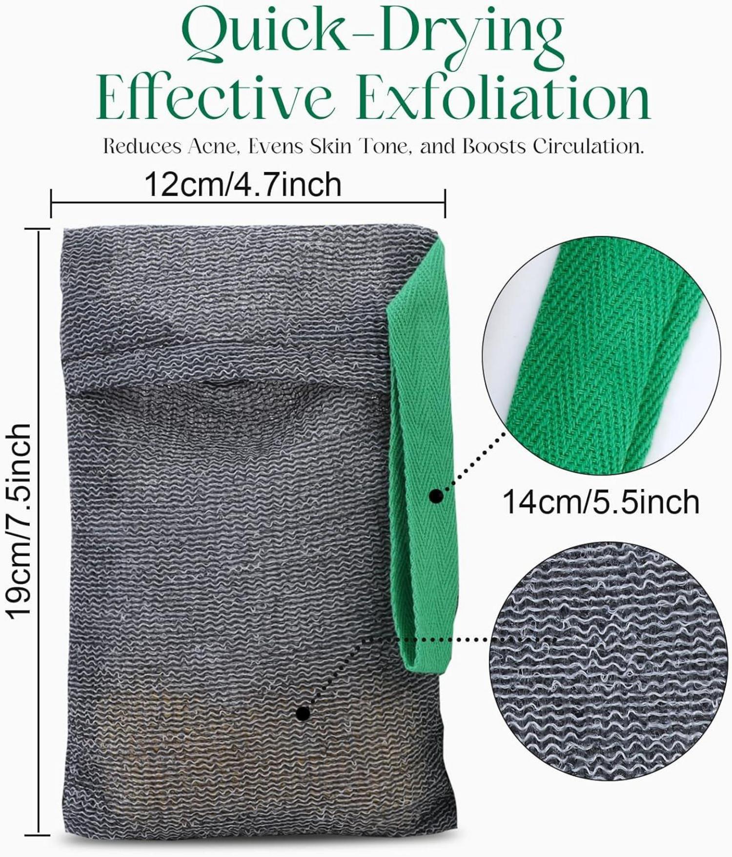 Exfoliate Seifensack für Duschen, Seifensäckchen Nylon Peeling