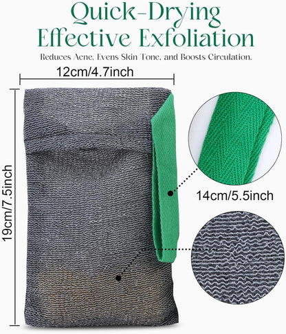 Exfoliate Seifensack für Duschen, Seifensäckchen Nylon Peeling