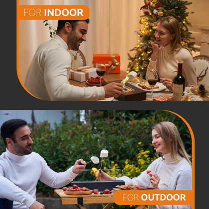 Tischkamin Bioethanol Indoor Outdoor Löschhilfe Trichter Edelstahl-Glas-Design