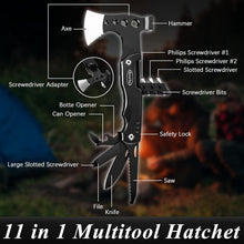 Multitool Axt 11-in-1 - Hochwertiges Camping-Werkzeug in