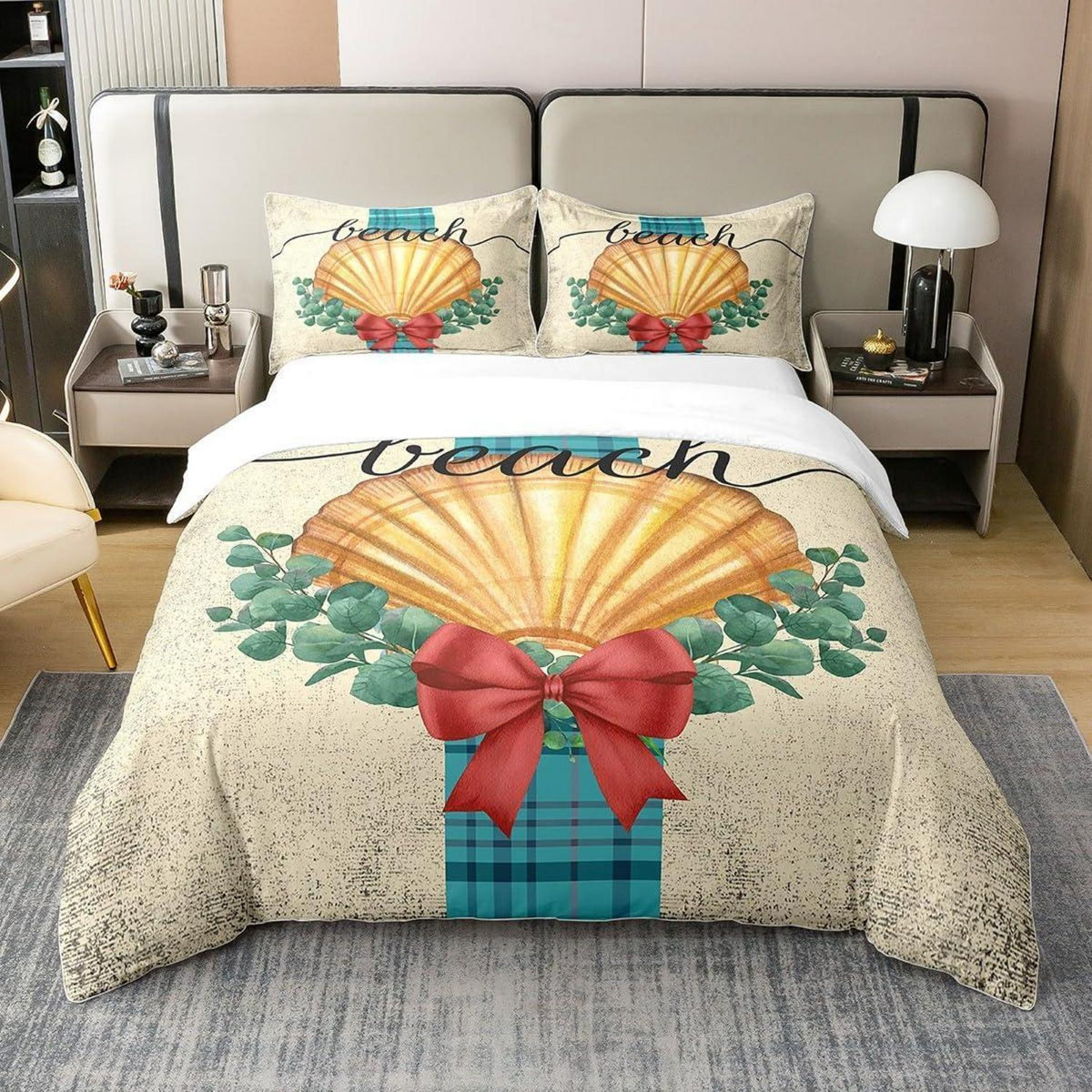 Baumwoll Bettbezug Kinder 135x200 Hawaii Strand Design