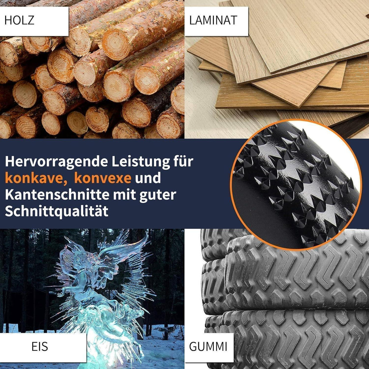 Holz Schleifscheiben 115mm für Winkelschleifer - 4er Set