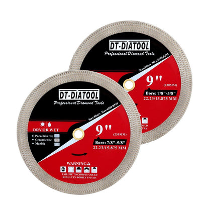 Diamant-Trennscheibe 230mm für Fliesen & Marmor (2 Stück)